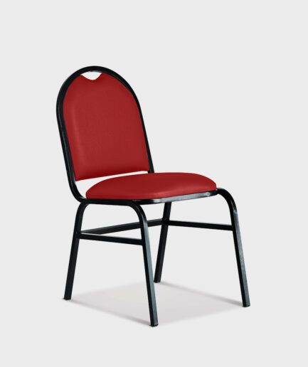 Cadeira auditório Hot com base 4 pés preta