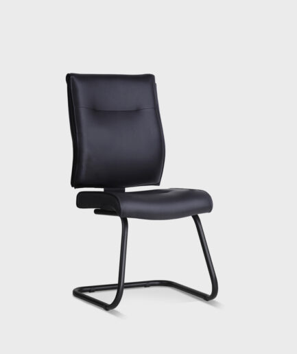 Poltrona fixa diretor Infinity Star com base "S" preta