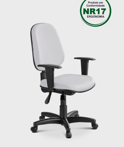 Cadeira giratória executiva Internauta com base back system preta e braço preto