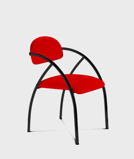 Cadeira Aqua base 4 pés preta