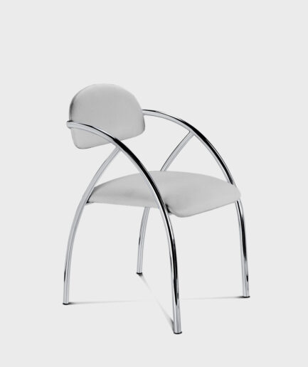 Cadeira Aqua base 4 pés cromada