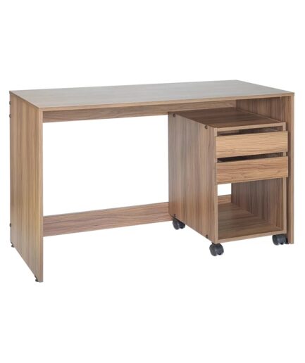 Mesa reta pé painel com gaveteiro Mart Home