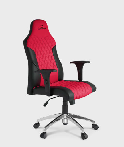 Cadeira Gamer Martiflex com base relax alumínio e braço preto