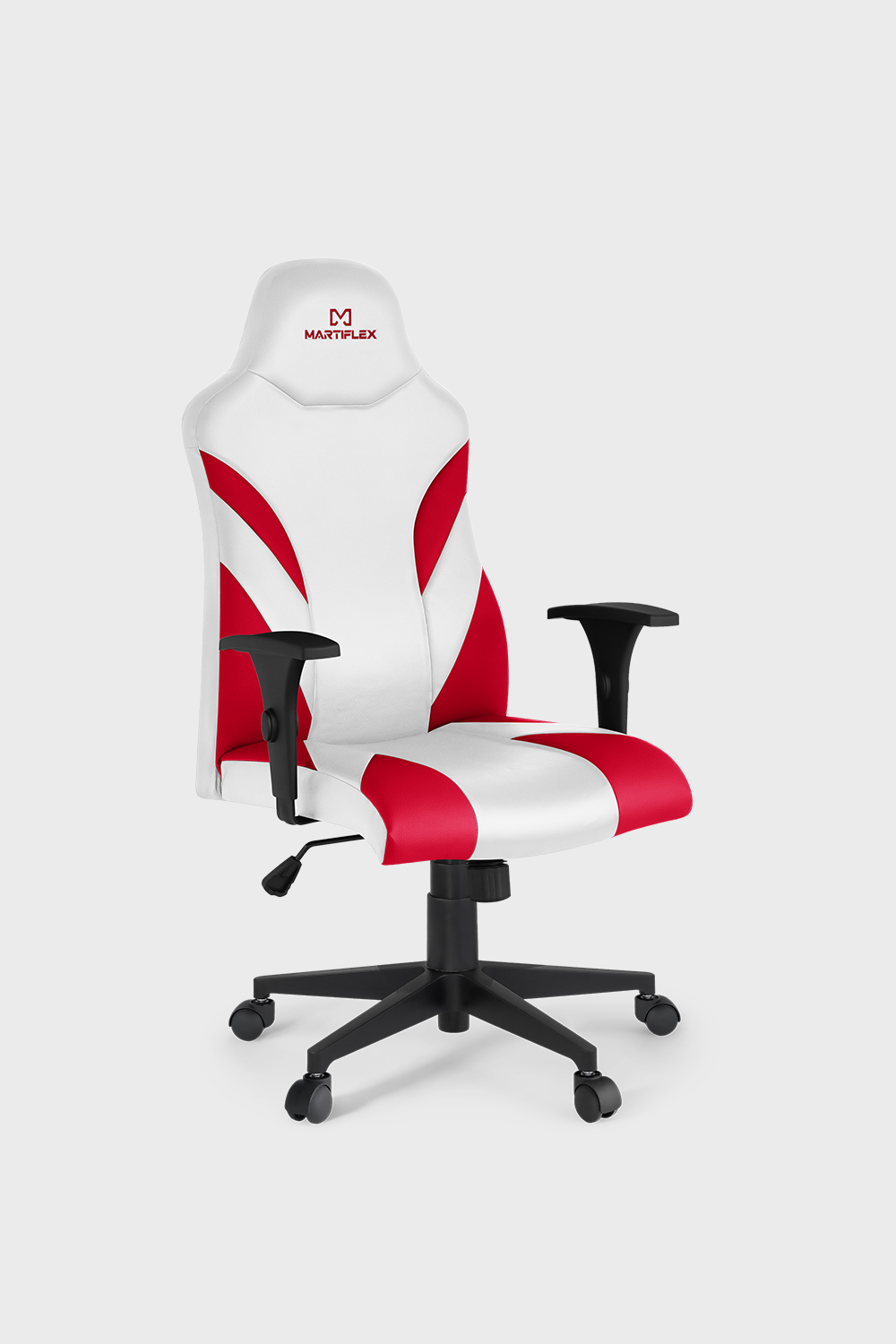 CADEIRA-GAMER-GIRATORIA-GAM02-BRANCO-VERMELHO