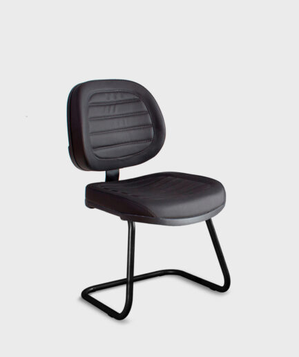 Cadeira fixa executiva Internauta com base "S" preta