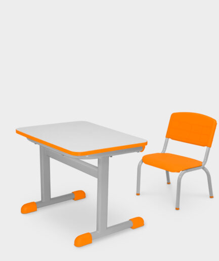 Conjunto escolar Fnde tamanho 01 - cor Laranja