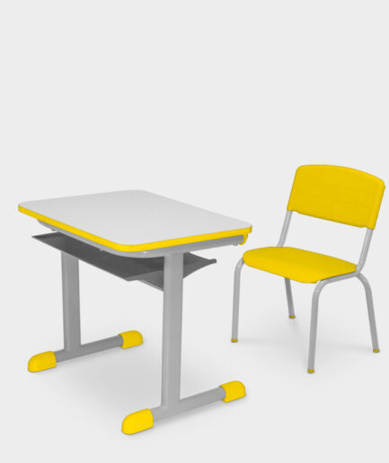 Conjunto escolar Fnde tamanho 03 - cor Amarelo