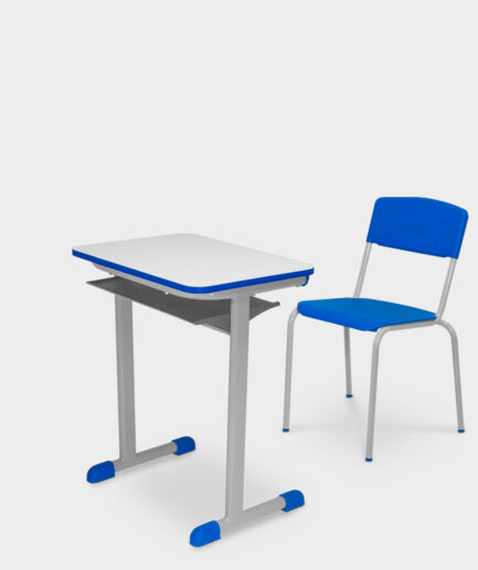 Conjunto escolar Fnde tamanho 06 - cor Azul