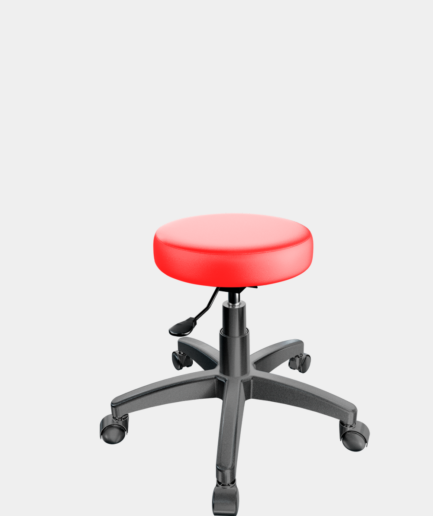 Mocho giratório com base preta