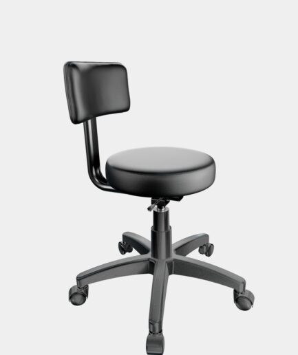 Mocho giratório com base preta